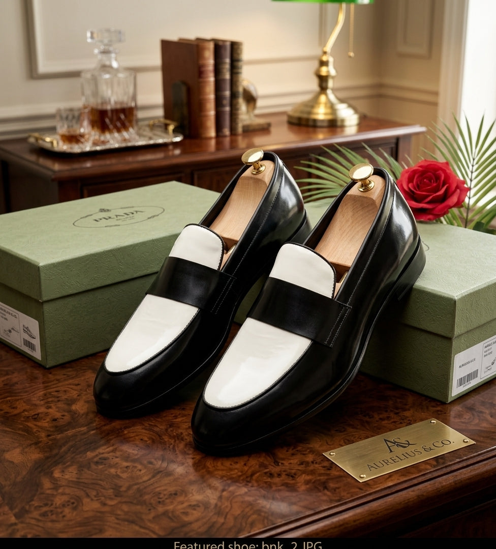 Two-tone penny loafer