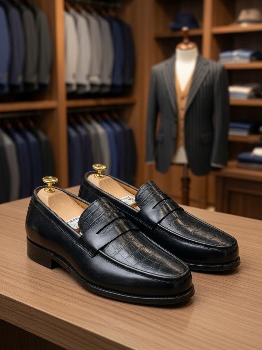 Penny Loafers - Black
