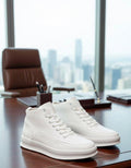 Timberland  luxury designer high-top sneaker (All White)
